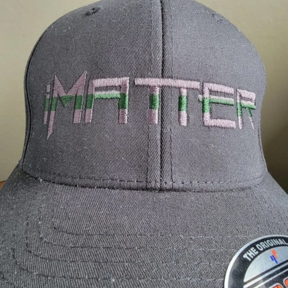 IMATTER Thin‎ Green Line Flexfit USA Flag Tactical Cap Military Support Size S/M